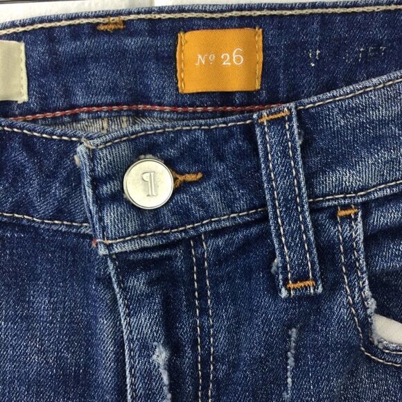 ‎Pilcro and the Letterpress (Anthro) Jean Denim Shorts, Distressed, Size 26 - Picture 3 of 14
